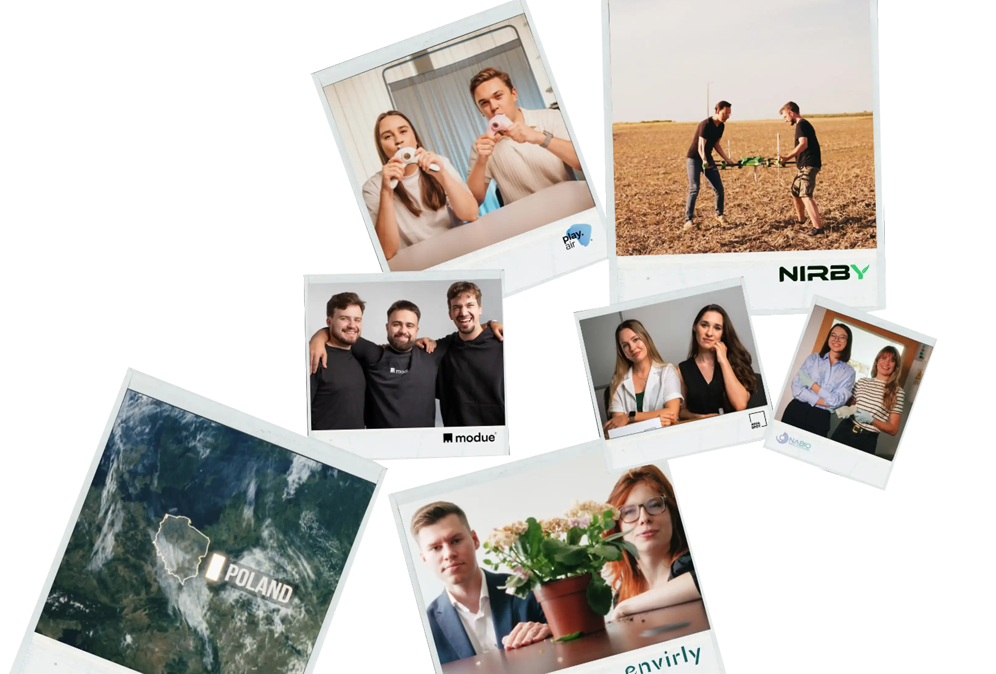 team polaroid photos